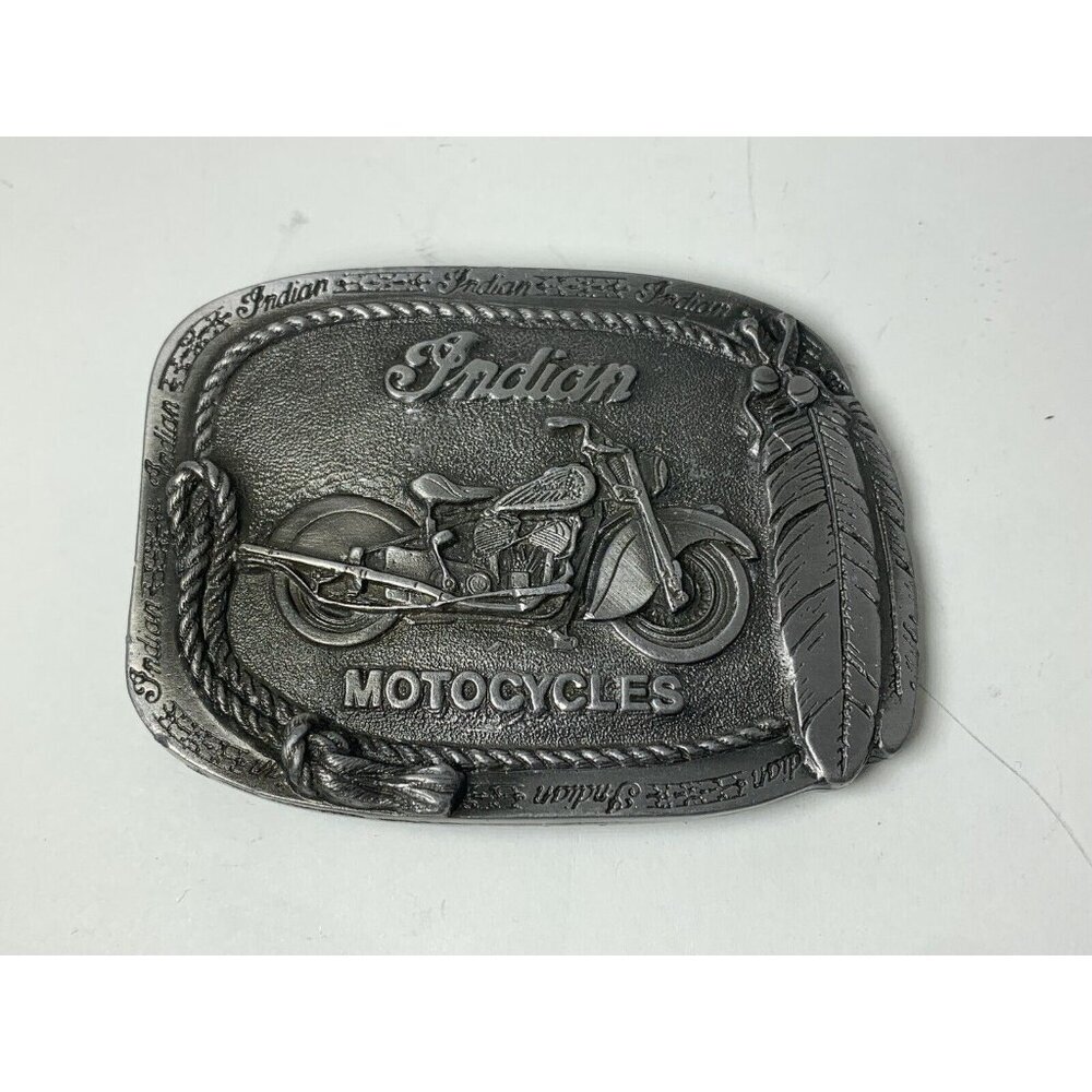 VINTAGE Indian Motorcycle 1990s Vintage Belt Buckle - American Biker